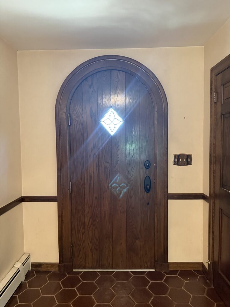 progress image, mountain lakes tudor home renovation. luxurious historic home design. smart home design solutions